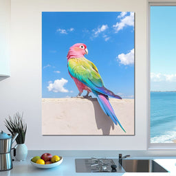 Vibrant Parrot - NicheCanvas