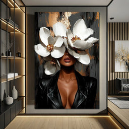 Golden Petals of Elegance - Cole Williams - NicheCanvas