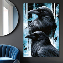 Silent Ravens Watchers Of The Cold - NicheCanvas