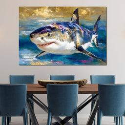Gilded Great White Hunter - NicheCanvas