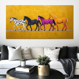 Polka Dot Stampede - TooplesArt - NicheCanvas