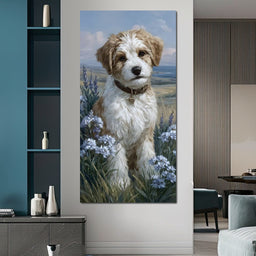 Puppy Meadow Dreams - NicheCanvas