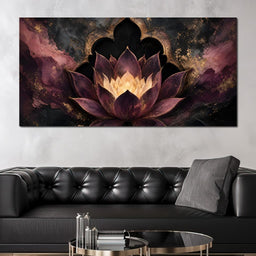 Gilded Lotus Temple Gate - NicheCanvas