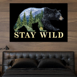 Bear Spirit Mountain Wildscape - NicheCanvas