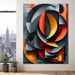 Colorful Modern Art 038 - Johanjjf - NicheCanvas