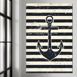 Nautical Stripes Voyage - NicheCanvas