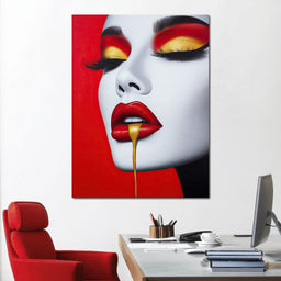 Luxe Lips - TooplesArt - NicheCanvas