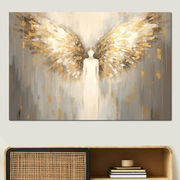 Heavenly Guardian Silhouette - NicheCanvas