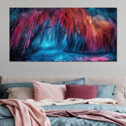 Neon Cascade - TooplesArt - NicheCanvas