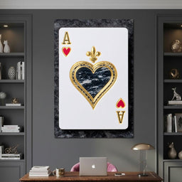 Gilded Heart Ace Royale - NicheCanvas
