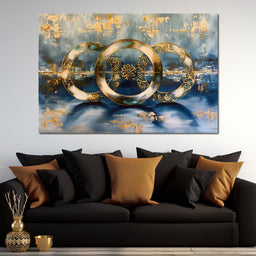 Golden Synchrony Symphony - NicheCanvas