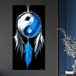 Yin Yang Dreamcatcher Balance - NicheCanvas