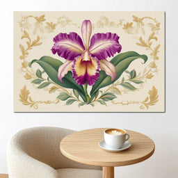 Regal Orchid Botanical Grace - NicheCanvas