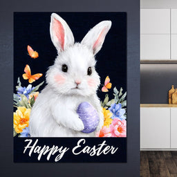 Spring Bunny With Egg Easter - NicheCanvas