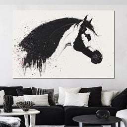 Equestrian Splatter Symphony - NicheCanvas