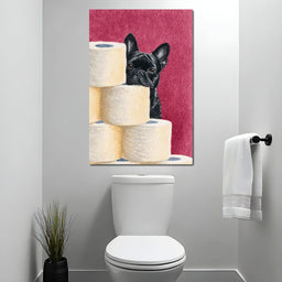 French Bulldog Peekaboo Rolls - NicheCanvas