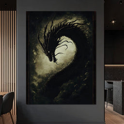 Dragon's Eternal Dance Shadows - NicheCanvas