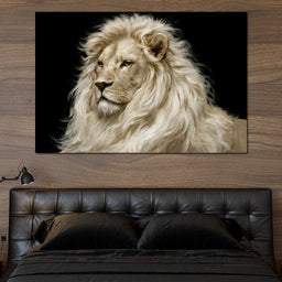 Noble Lion Mane of the Silent Plains - NicheCanvas
