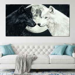 Lunar Wolves - NicheCanvas