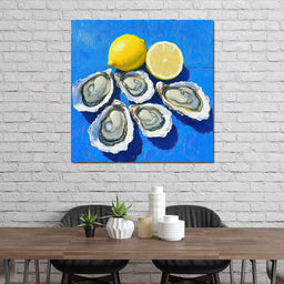 Lemon Kissed Oysters - NicheCanvas