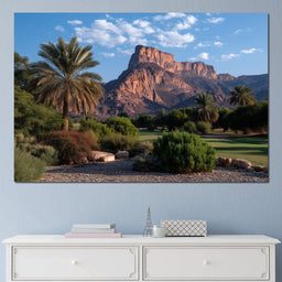 Desert Oasis Mesa Sunrise - NicheCanvas