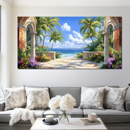 Tropical Gateway to Tranquility - NicheCanvas
