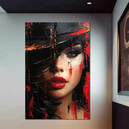 Sable Shroud of Passion - NicheCanvas