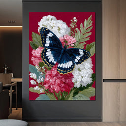 Midnight Butterfly Garden Bouquet - NicheCanvas
