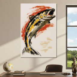 Leaping Through The Vivid Current - NicheCanvas