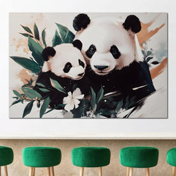 Panda Blissful Embrace - NicheCanvas