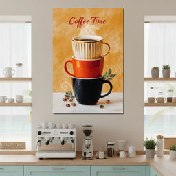 Coffee Time Stacked Mugs - NicheCanvas