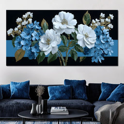 Floral Cascade Dreamscape - NicheCanvas