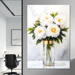 Opulent Peony Elegance - NicheCanvas