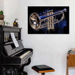Midnight Echo of the Brass Horn - NicheCanvas