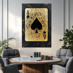 Golden Throne of Spades - NicheCanvas