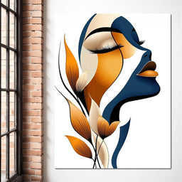 Golden Feminine Grace - TooplesArt - NicheCanvas