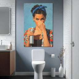 Bathroom Spray Portrait - NicheCanvas