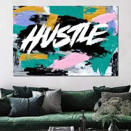 Hustle Bold Brush Energy Burst - NicheCanvas