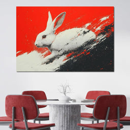 Bunny Running Wild In Vivid Dreams - NicheCanvas