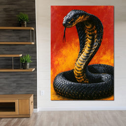 Airbrush Cobra Retro Style - NicheCanvas