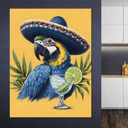 Parrot Margarita Fiesta Tropical - NicheCanvas