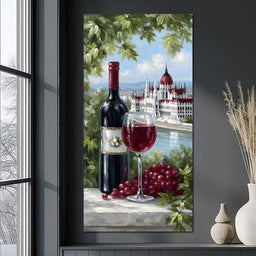Wine Reverie by the Danube - NicheCanvas