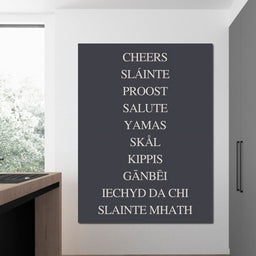 Global Cheers Multilingual Toast - NicheCanvas