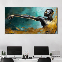 Golden Essence of Movement - NicheCanvas