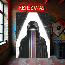 Eclipse of Neon Streams - NicheCanvas