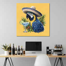 Tropical Fiesta Parrot Style - NicheCanvas