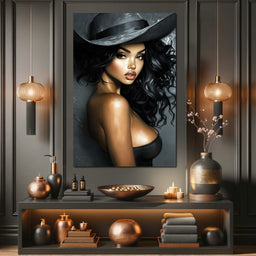 Enchanting Elegance Portrait - NicheCanvas