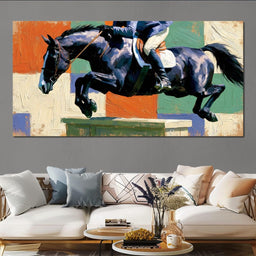 Galloping Through Fields of Color - NicheCanvas