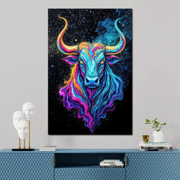 Bull of the Cosmos - TooplesArt  - NicheCanvas