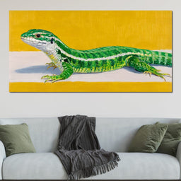 Emerald Lizard Gleam - NicheCanvas